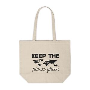 Keep The Planet Green Custom Canvas Tote Bag